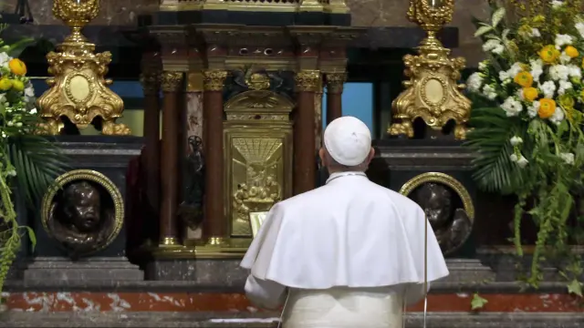 El papa Francisco, en Nápoles