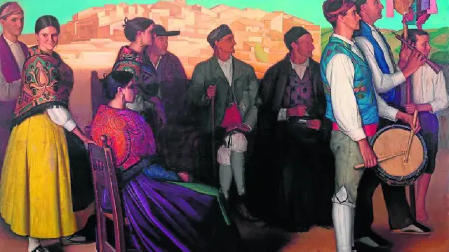 'Ya llega el vencedor' (1919), un impresionante lienzo de Julio García Condoy, "uno de los grandes cuadros de la exposición".