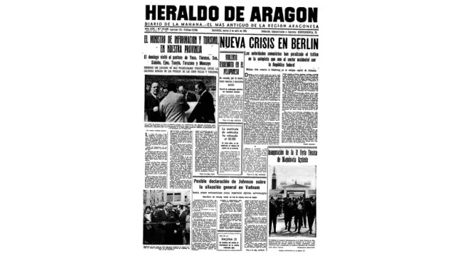 Portada de HERALDO el día 6 de abril de 1965