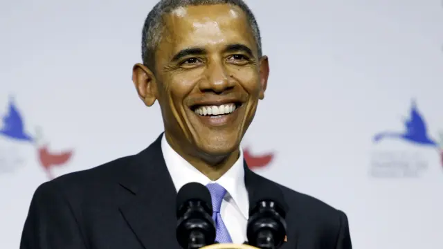 Obama, durante su discurso en Panamá