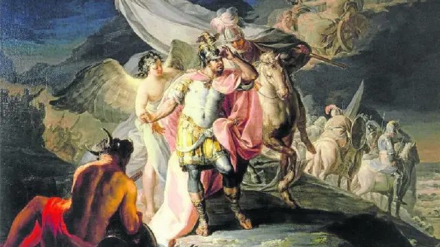 'Aníbal vencedor, que por primera vez miró Italia desde los Alpes' (1770-1771) de Goya.
