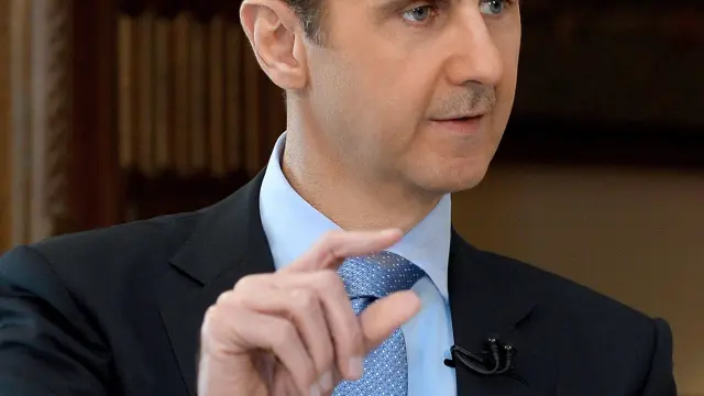 Foto de archivo del presidente sirio durante una entrevista.