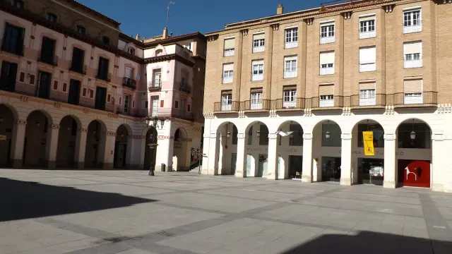 La plaza de López Allué de Huesca