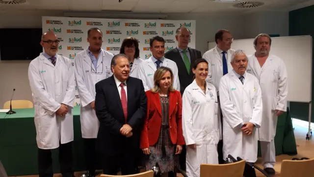 Presentación de la integración de servicios médicos de los hospitales Clínico y Servet de Zaragoza.