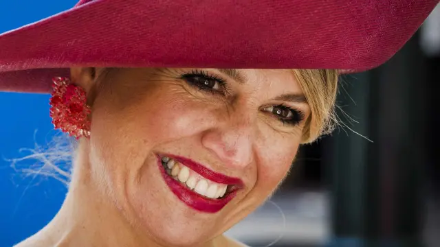La reina de Holanda, Máxima Zorreguieta, siempre suele posar sonriente