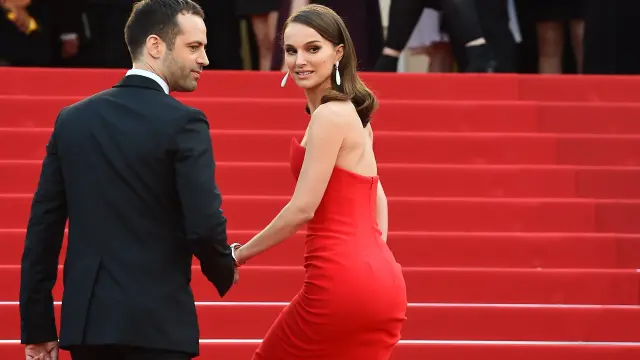Natalie Portman y su marido en el Festival de Cannes.