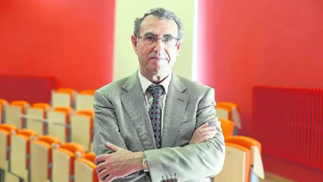 Ángel Laborda, tras su conferencia en la Facultad de Economía y Empresa de Zaragoza, la semana pasada.