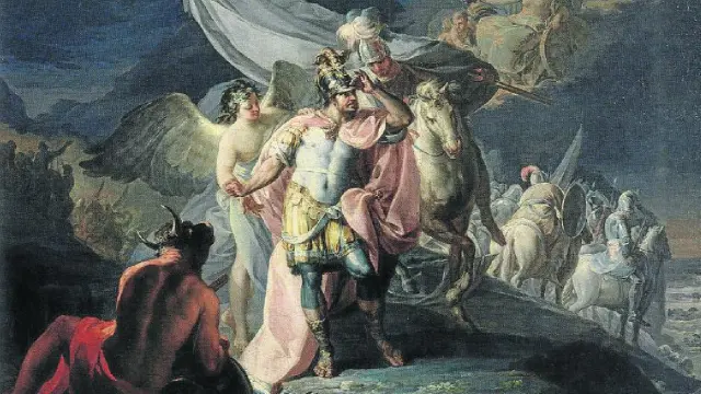 Aníbal vencedor que por primera vez miró Italia desde Los Alpes (1770-71).