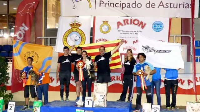 Carmen Briceño y David Molina, campeones de España de agility