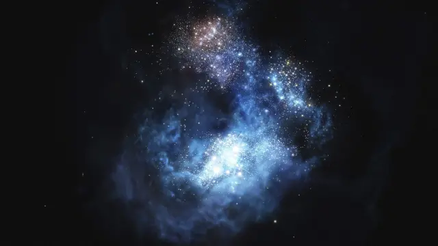 La galaxia CR7, la más brillante y luminosa del universo.