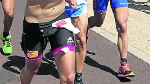Jonatan Chavarrías, durante el Ironman.