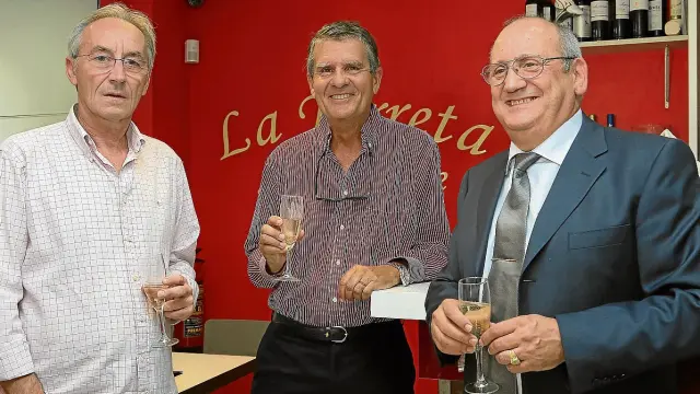 Juan Arbex, Jaime Espinós y Tomás Soria, en La Torreta Sanclemente.