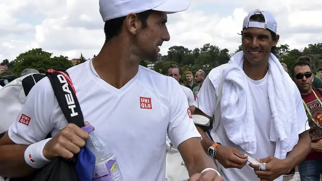 Nadal junto a Djokovic en Wimbledon