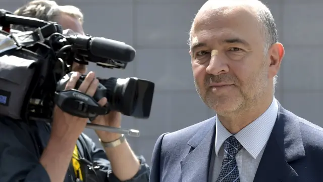 Moscovici llega al encuentro en Bruselas