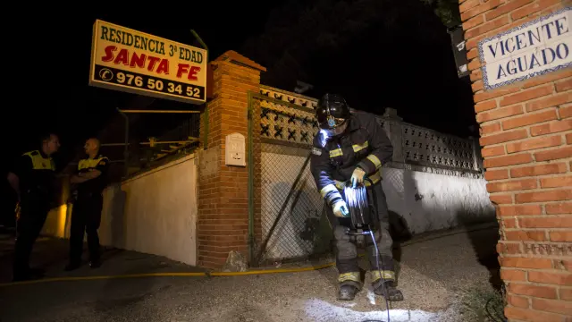 Incendio en una residencia del barrio de Santa Fe