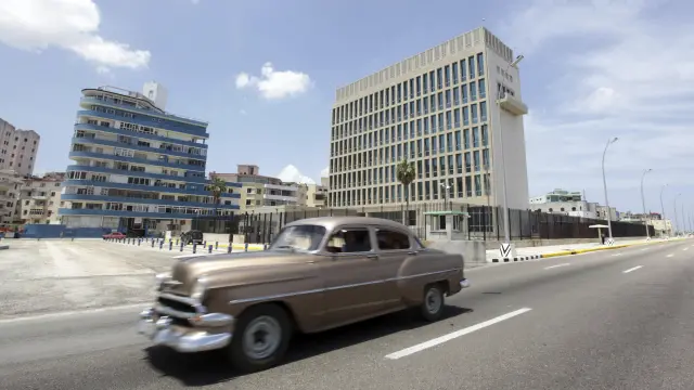 La embajada de Estados Unidos en Cuba.