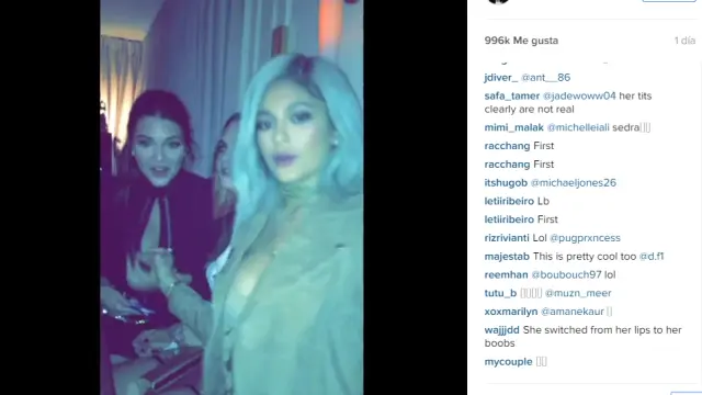 Fotograma del provocativo vídeo que Kylie Jenner subió a Instagram