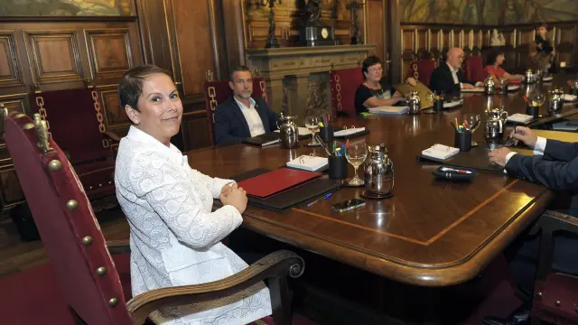 Uxue Barcos, presidenta del Gobierno de Navarra