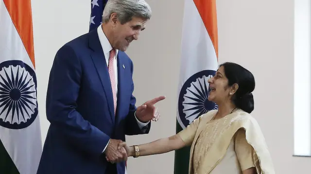 El secretario de Estado estadounidense, John Kerry, durante su visita a Qatar.