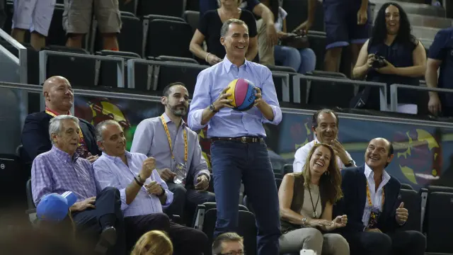Felipe VI ha mostrado su apoyo al equipo nacional de cara al Eurobasket.
