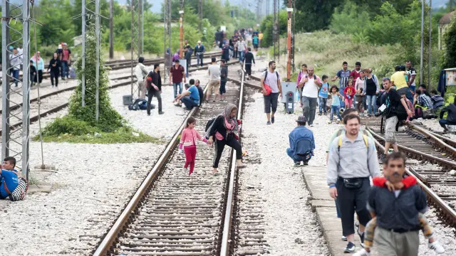 Refugiados esperando a las puertas de Europa