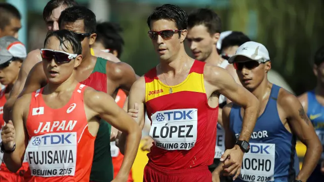 Miguel Ángel López, campeón del mundo de 20 km. marcha