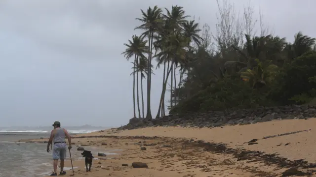 La playa de San Juan, en Puerto Rico, donde descargará el Erika.