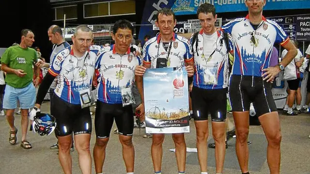 Julián Montañés, Raúl Choque, José Mª Soria, Óscar López, Javier Bouzas, en la edición de 2011.