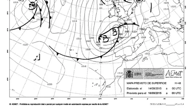 Una borrasca al noroeste de la Península afectará el martes y miércoles a #CyL: