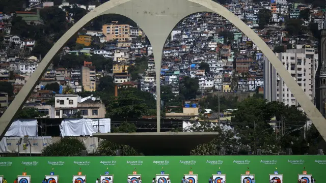 Competición de tiro con arco en Río de Janeiro.