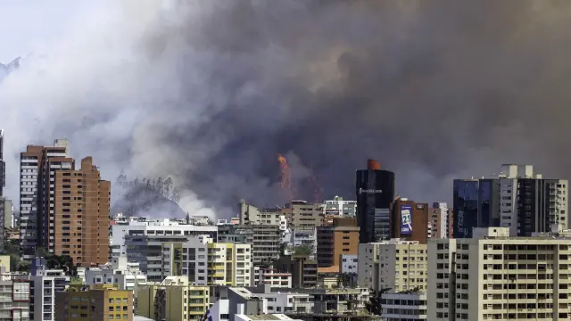 Quito ha sido la ciudad más afectada por las llamas, que han consumido unas 782 hectáreas.