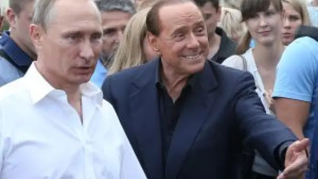 Putin y Berlusconi.