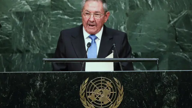 Raúl Castro en la Asamblea General de las Naciones Unidas.