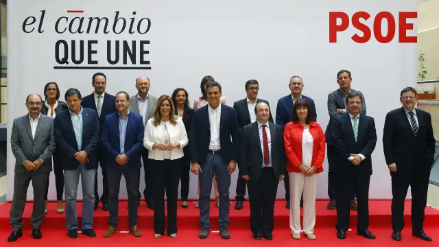 Reunión de los barones del PSOE