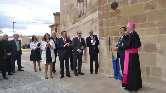 Ceremonia de entrega del premio Europa Nostra a la catedral de Tarazona