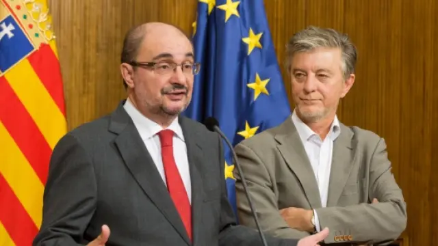 Declaraciones tras reunión de Javier Lambán con Pedro Santisteve.