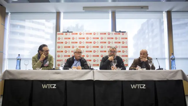 Toxo y Méndez, en la asamblea de delegados sindicales en Zaragoza