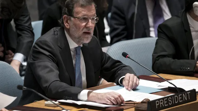Mariano Rajoy en el Consejo de Seguridad de la ONU.