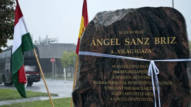 Homenaje a Ángel Sanz Briz en Hungría
