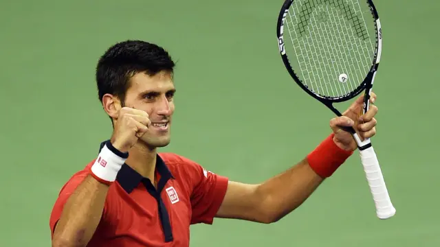El serbio Novak Djokovic tras ganar en Shanghái.
