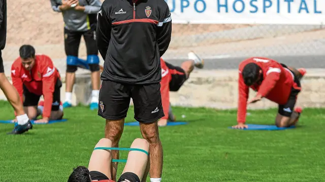 Ranko Popovic, en un entrenamiento de esta semana en la Ciudad Deportiva.