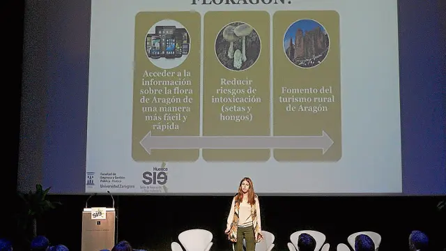 El proyecto 'Floragón App', presentado por Belén Almudévar, fue el ganador de 'Bombillas rotas'.