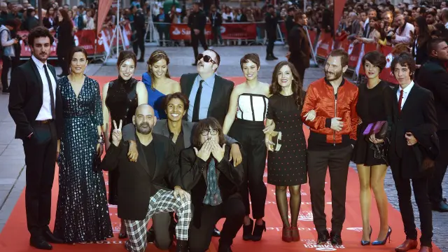 Integrantes de la película "Incidencias", dirigida por el polifacético José Corbacho.