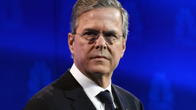 Jeb Bush durante un debate, imagen de archivo.