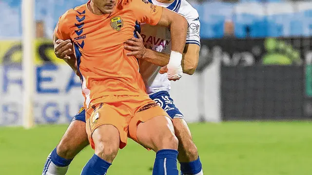 Iñaki Olaortúa, en la marca de Chumbi, el día de su debut ante el Llagostera en la Copa.