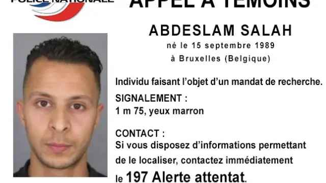 Francia publica la identidad de un sospechoso a la fuga de los ataques de París