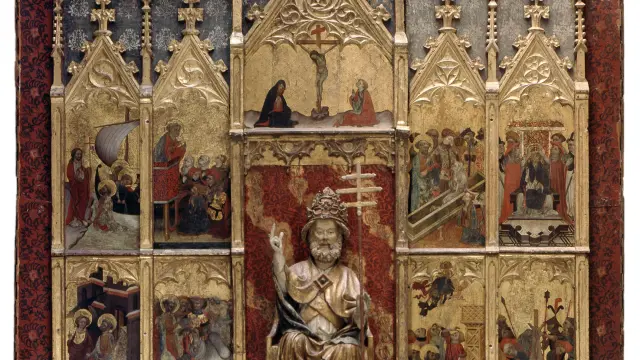 El retablo atribuido a Lorenzo Zaragoza, en una fotografía facilitada por el Museo de Arte de Cincinnati