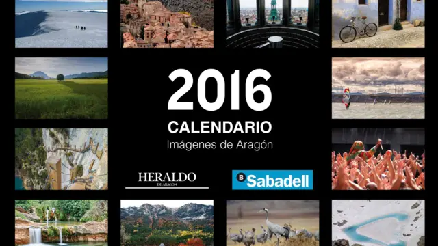 La portada del calendario 2016 'Imágenes de Aragón'.