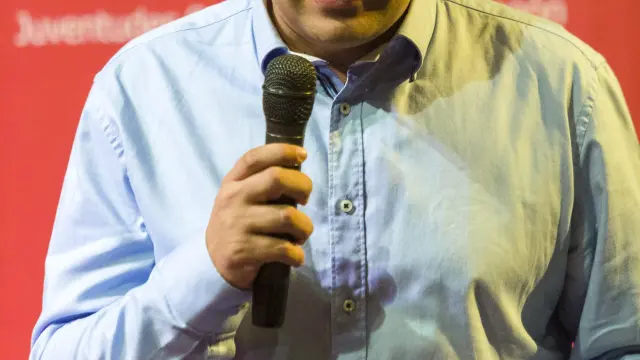 El cabeza de lista del PSOE al Congreso por la provincia de Huesca, Gonzalo Palacín.
