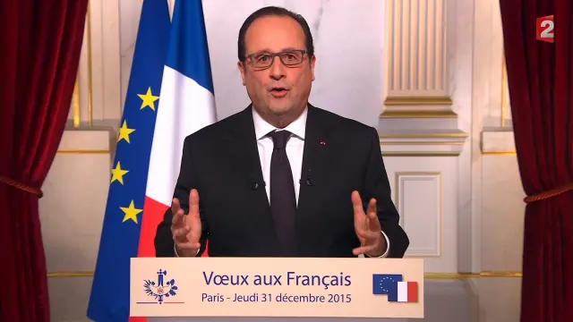 Discurso de Hollande emitido este jueves.